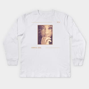 sza vintage Kids Long Sleeve T-Shirt